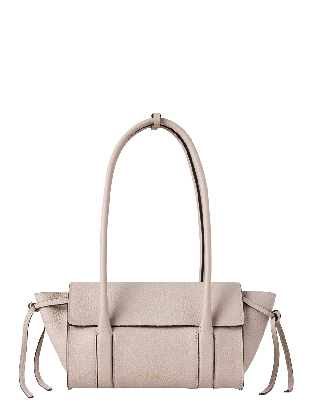 Mulberry Women 'Mini Bayswater' Beige Shoulder Bag With Laminated Logo In Leather Woman