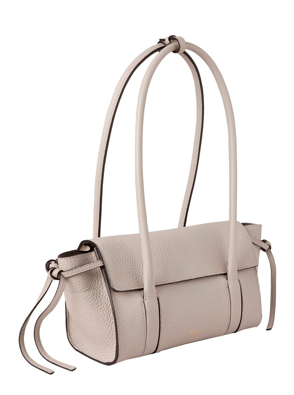 Mulberry Women 'Mini Bayswater' Beige Shoulder Bag With Laminated Logo In Leather Woman