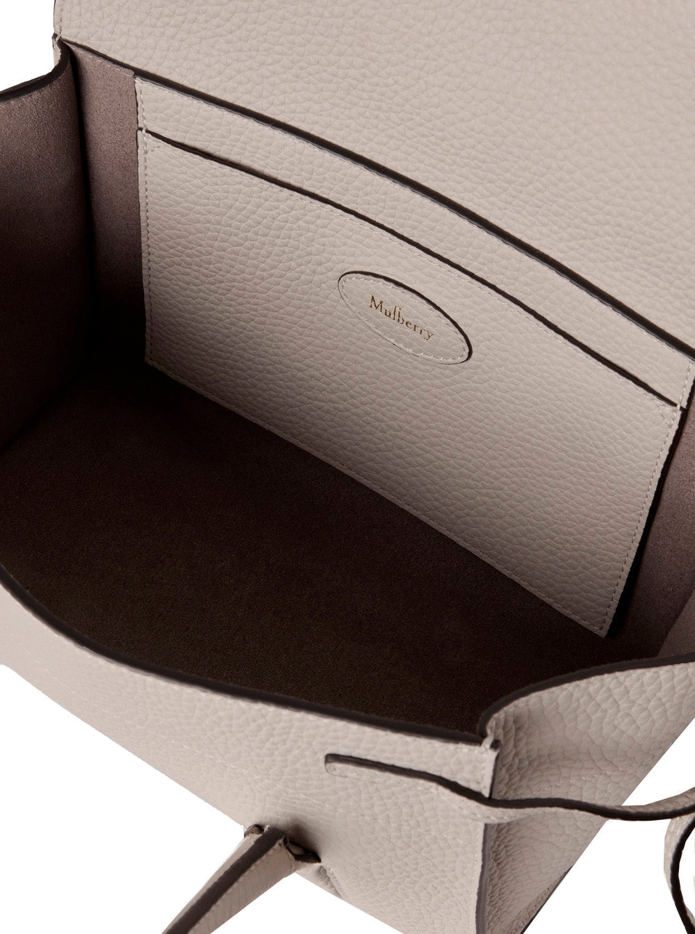 Mulberry Women 'Mini Bayswater' Beige Shoulder Bag With Laminated Logo In Leather Woman