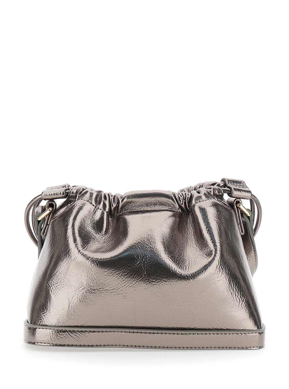 A.P.C. Women Metallic Shoulder Bag With Logo Lettering On The Front And Drawstring Closure In Ecoleather Woman