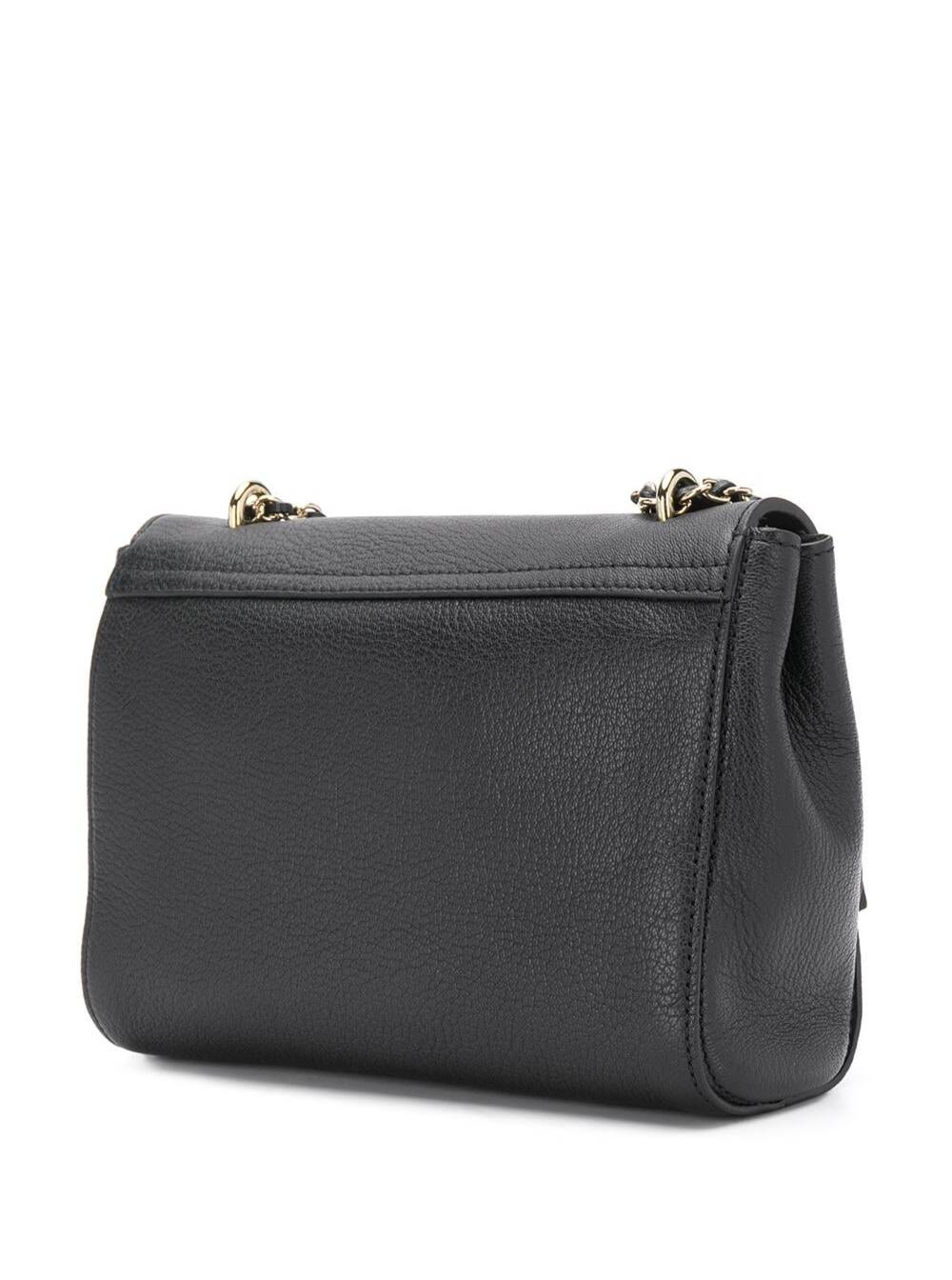 Mulberry Women 'Lilly' Black Shoulder Bag With Twist Lock Closure In Leather Woman