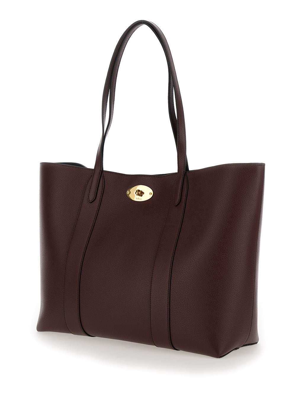 Mulberry Women 'Bayswater Small' Bordeaux Tote Bag With Postman's Lock Closure In Leather Woman