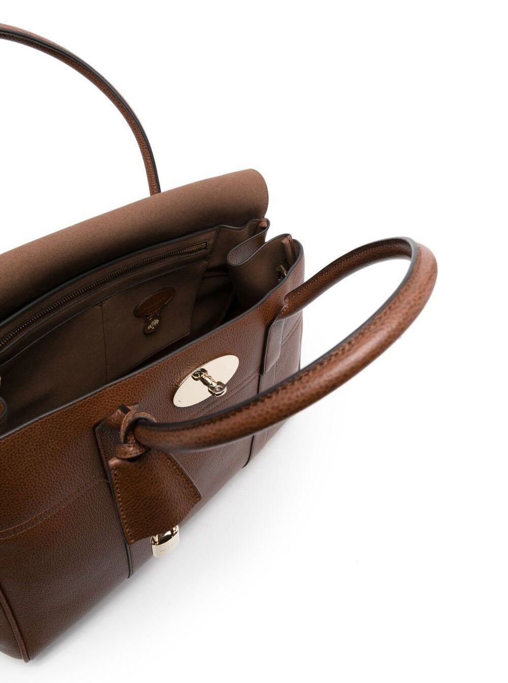 Mulberry Women Bayswater Brown Leather Handbag Mulberry Woman