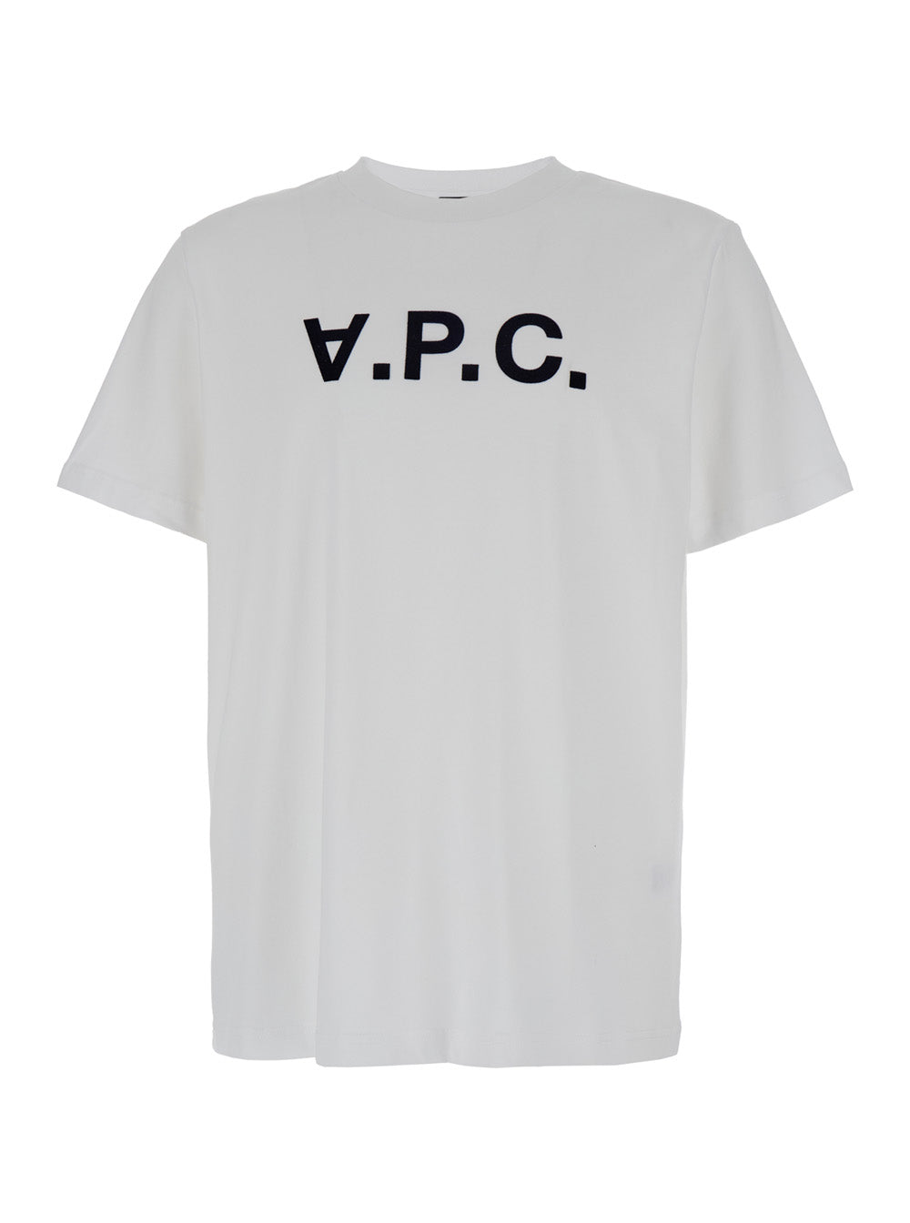 A.P.C. Women White Oversized T-Shirt With Apc Print In Cotton Woman