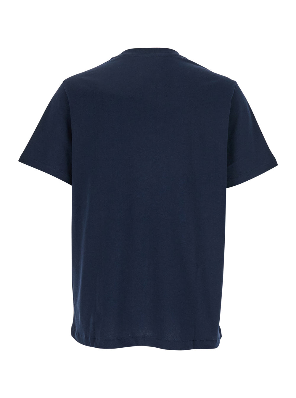 A.P.C. Women Blue Crewneck T-Shirt With Logo Embroidered On The Front In Cotton Woman