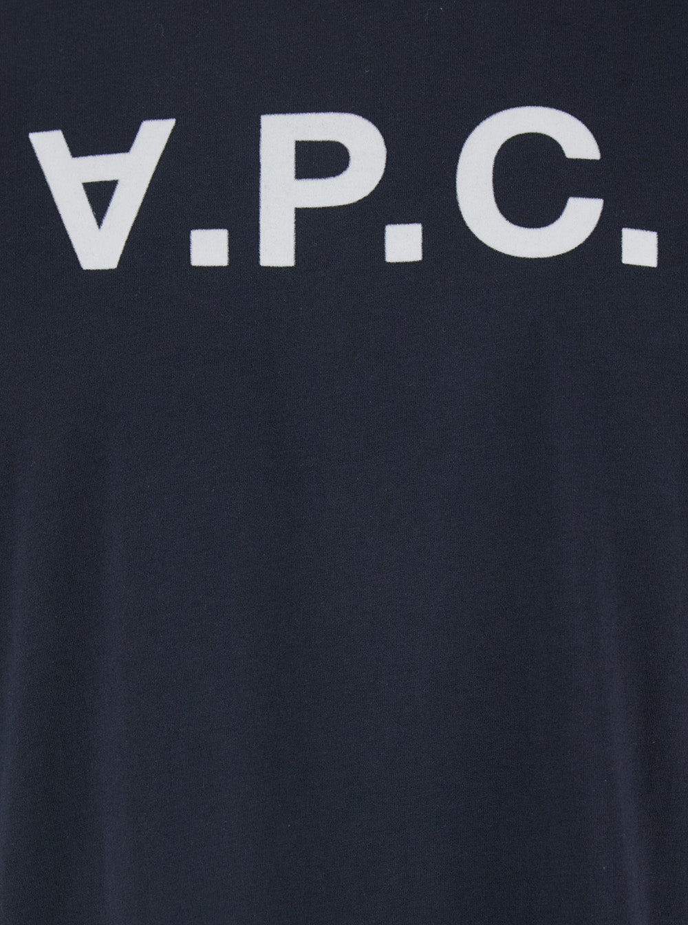 A.P.C. Women Blue Crewneck T-Shirt With Logo On The Front In Cotton Woman