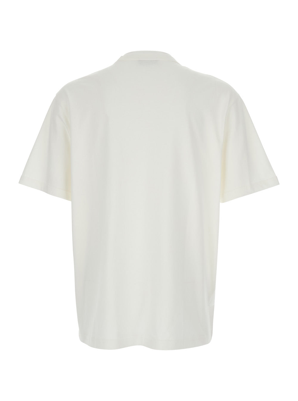 A.P.C. Men White Crewneck T-Shirt With Logo Embroidered On The Front In Cotton Man