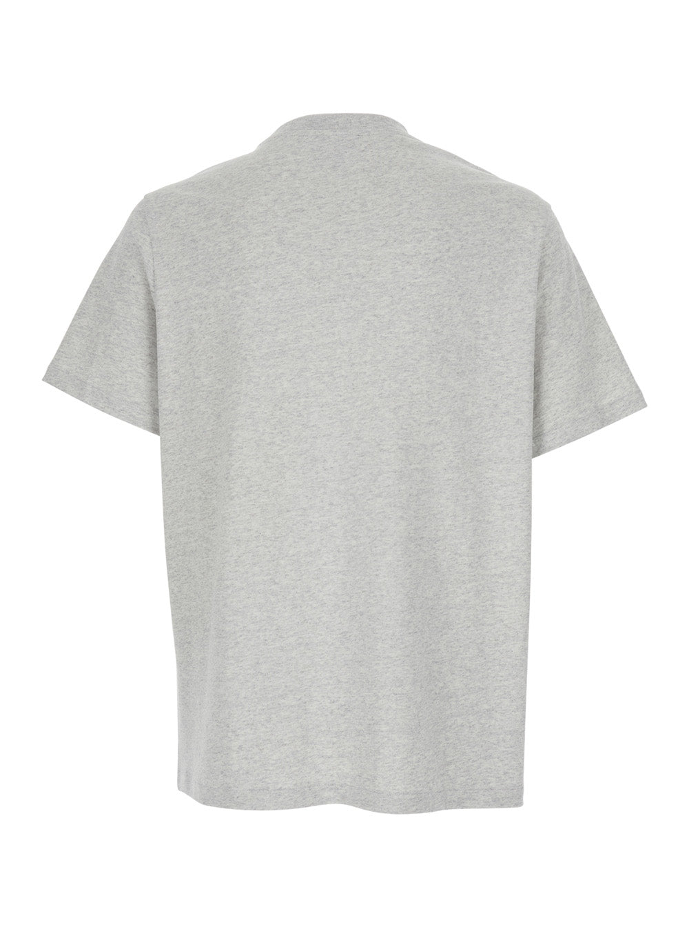 A.P.C. Women Grey Crewneck T-Shirt With Logo Embroidered On The Front In Cotton Woman