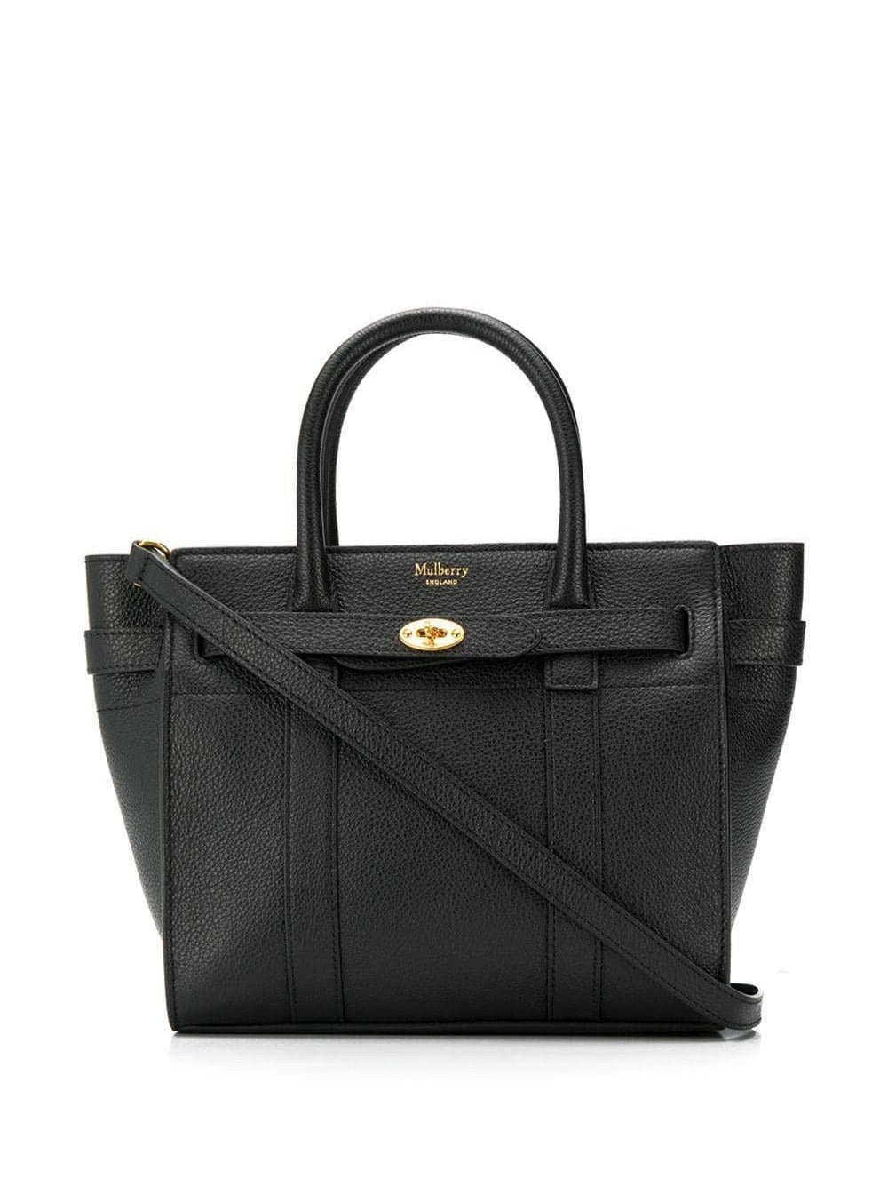 Mulberry Women Batswater Small Black Leather Handbag Mulberry Woman
