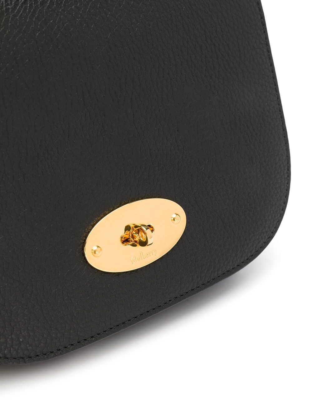 Mulberry Women 'Darley' Black Crossbody Bag With Adjustable And Removable Shoulder Strap And Turn-Lock Closure In Grained Leather Woman