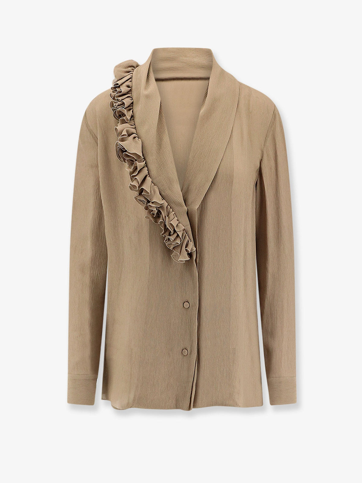 Alberta Ferretti Women Crepe Shirt With Ruffles