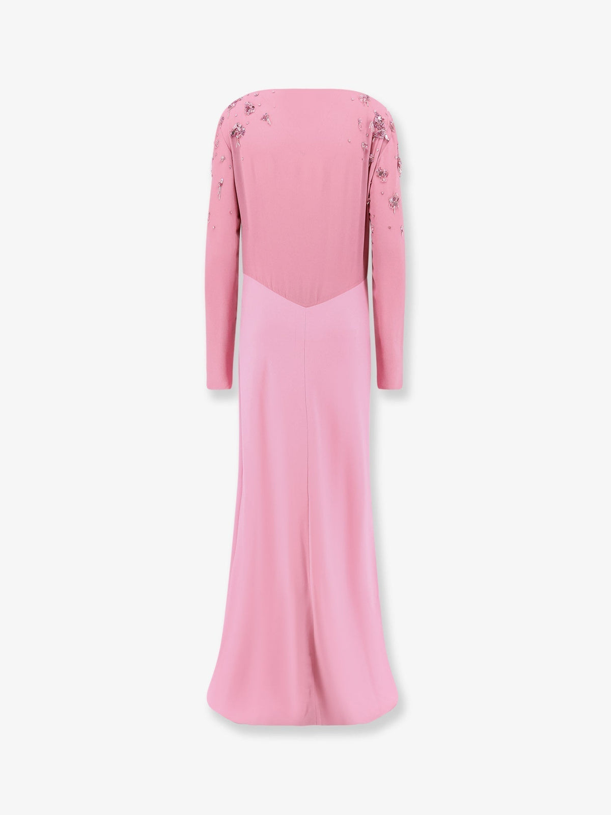 Alberta Ferretti Women Viscose Long Dress With Silk Top With Sequins