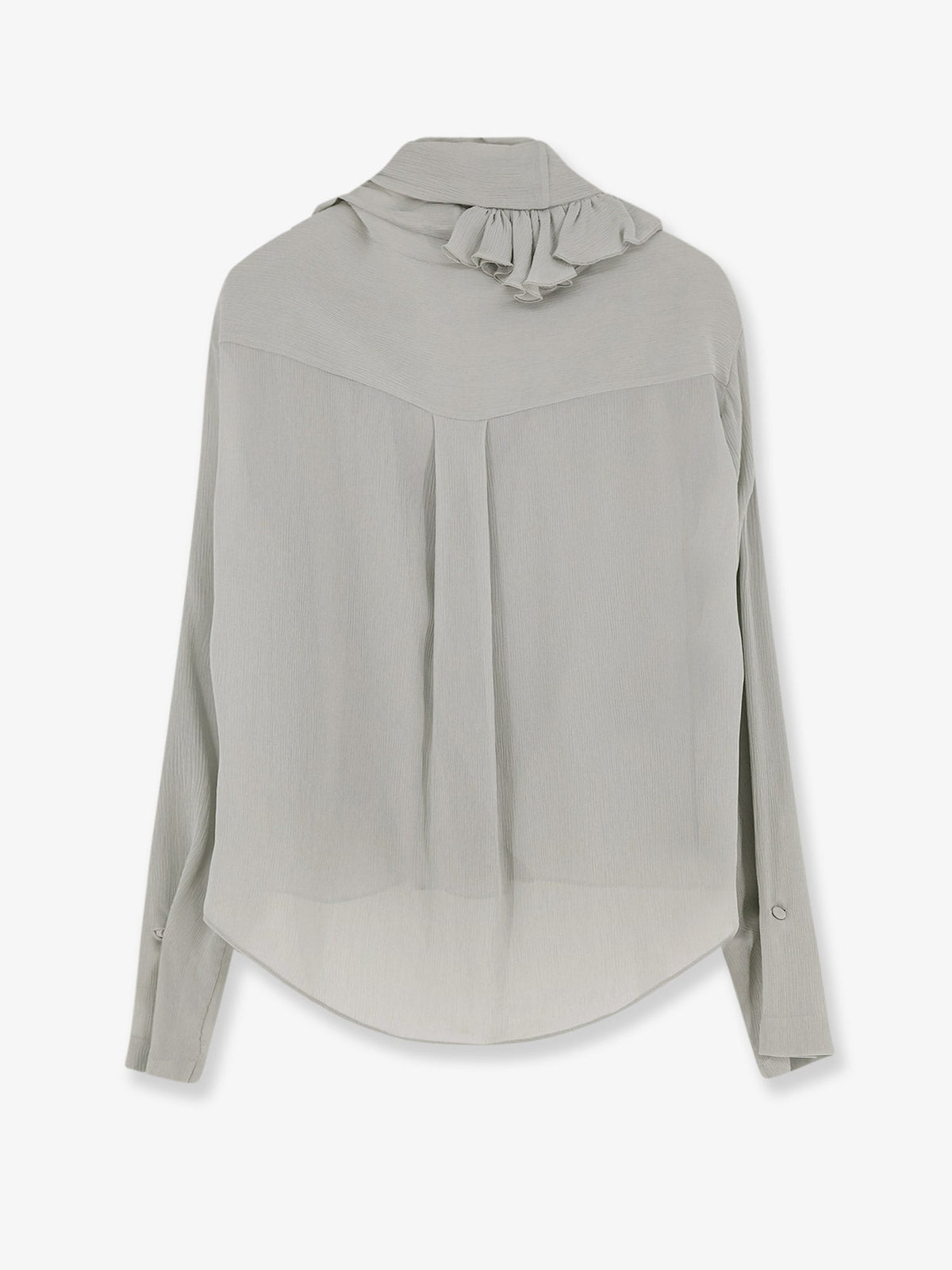 Alberta Ferretti Women Crepe Shirt With Rouches