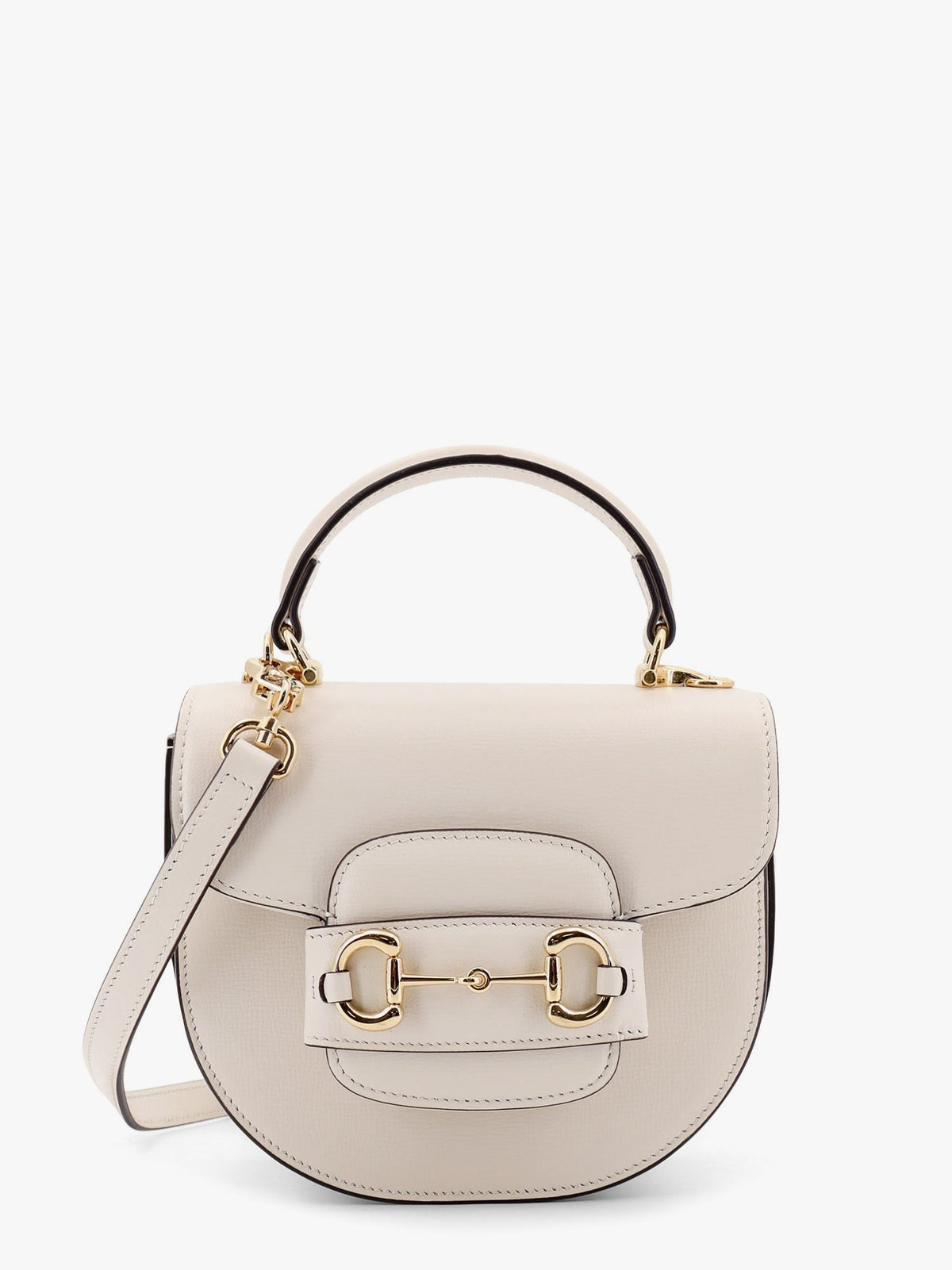Gucci Women Leather Handbag With Horsebit Detail On The Front