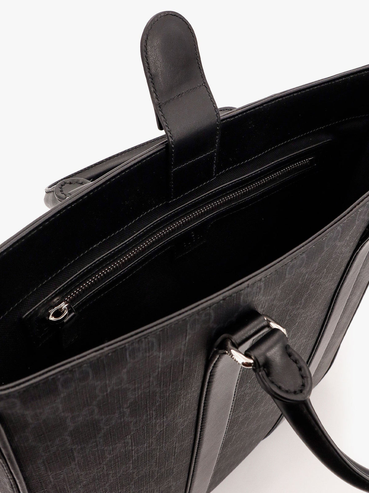 Gucci Men Gg Supreme Fabric Shopping Bag With Shoulder Strap