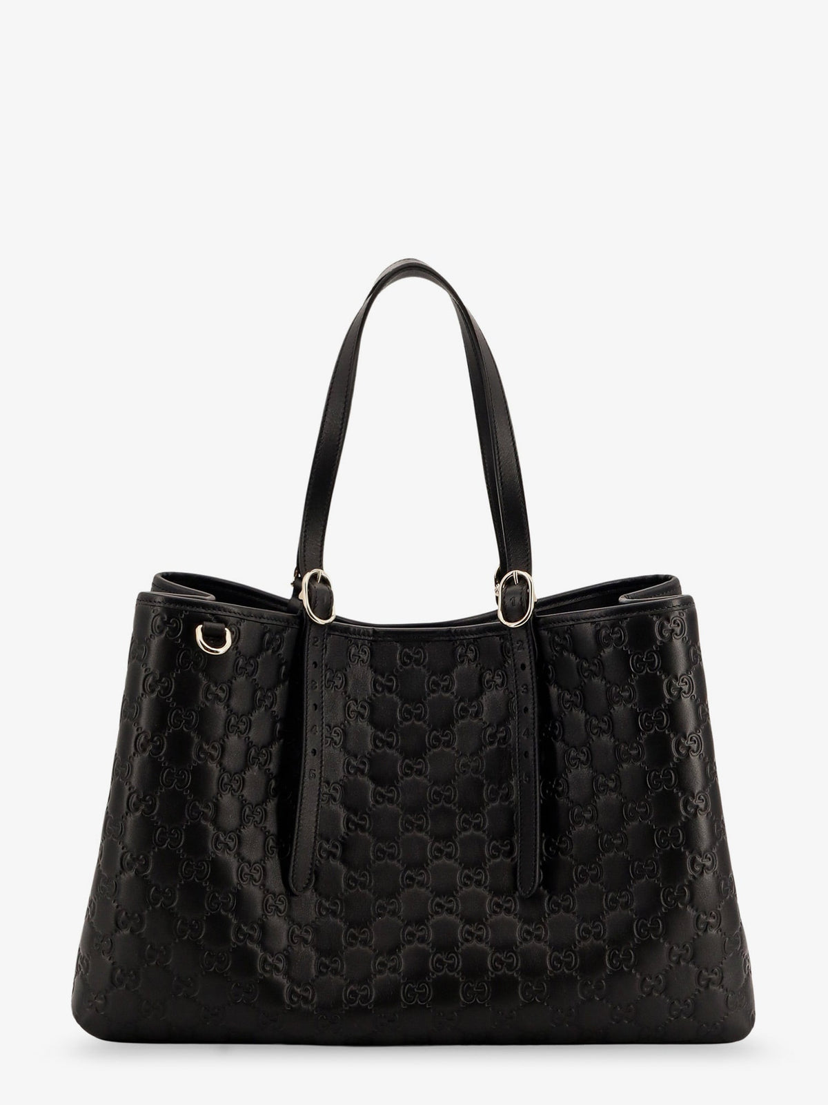 Gucci Women Gg Emblem Leather Shoulder Bag