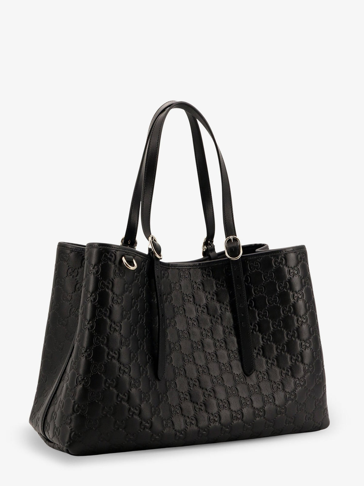 Gucci Women Gg Emblem Leather Shoulder Bag