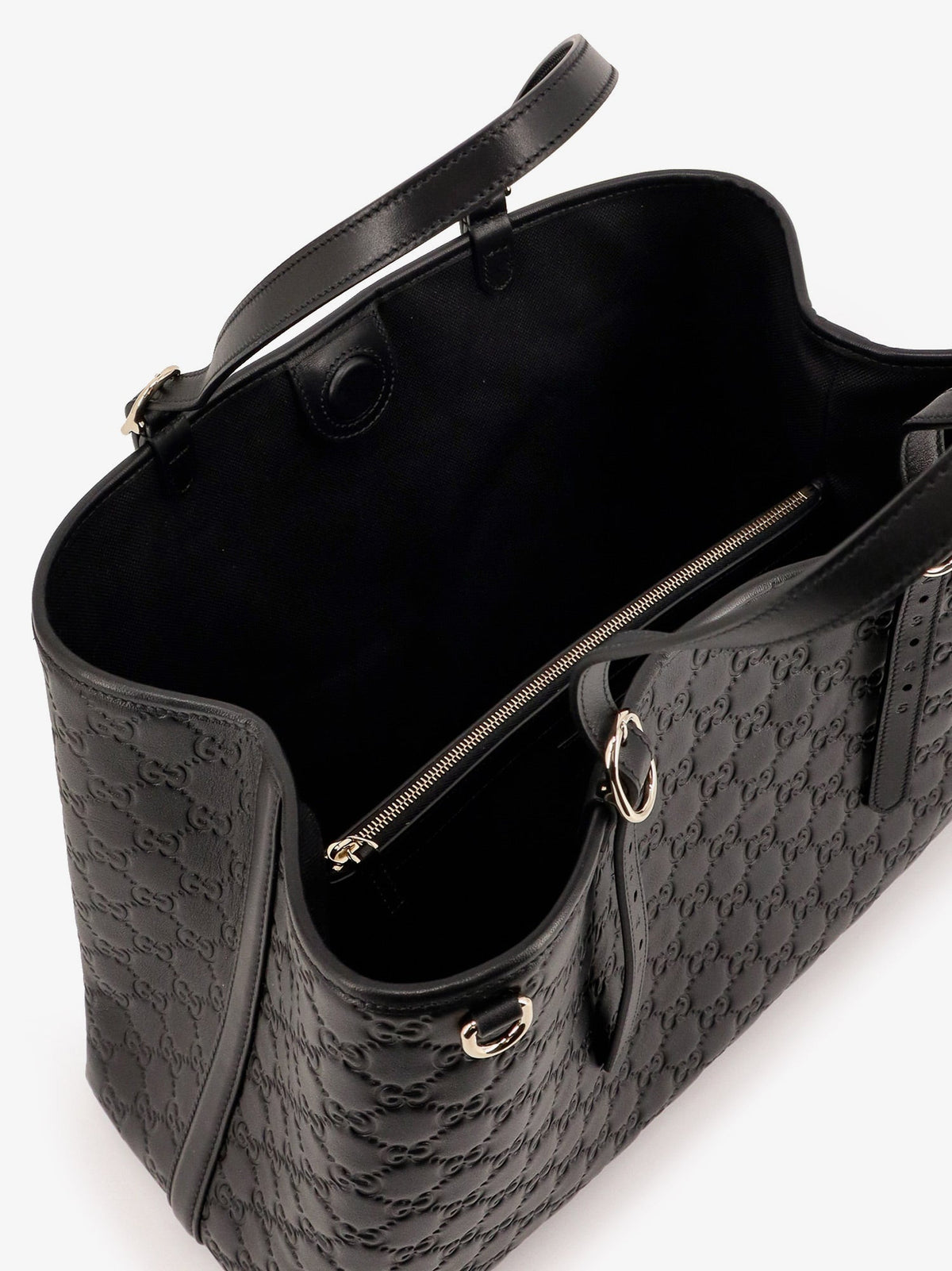 Gucci Women Gg Emblem Leather Shoulder Bag