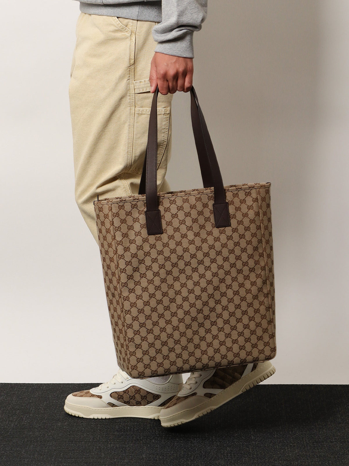 Gucci Men Gg Fabric Shopping Bag