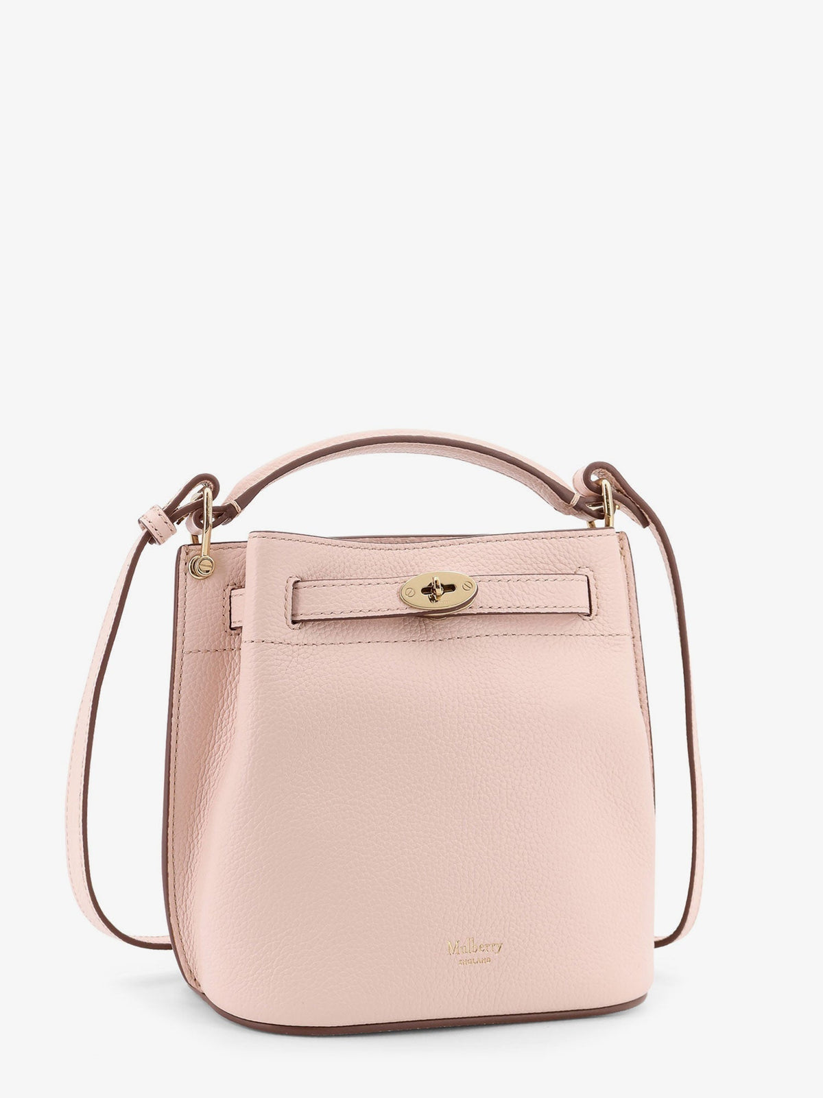 Mulberry Women Leather Bucket Bag With Logo