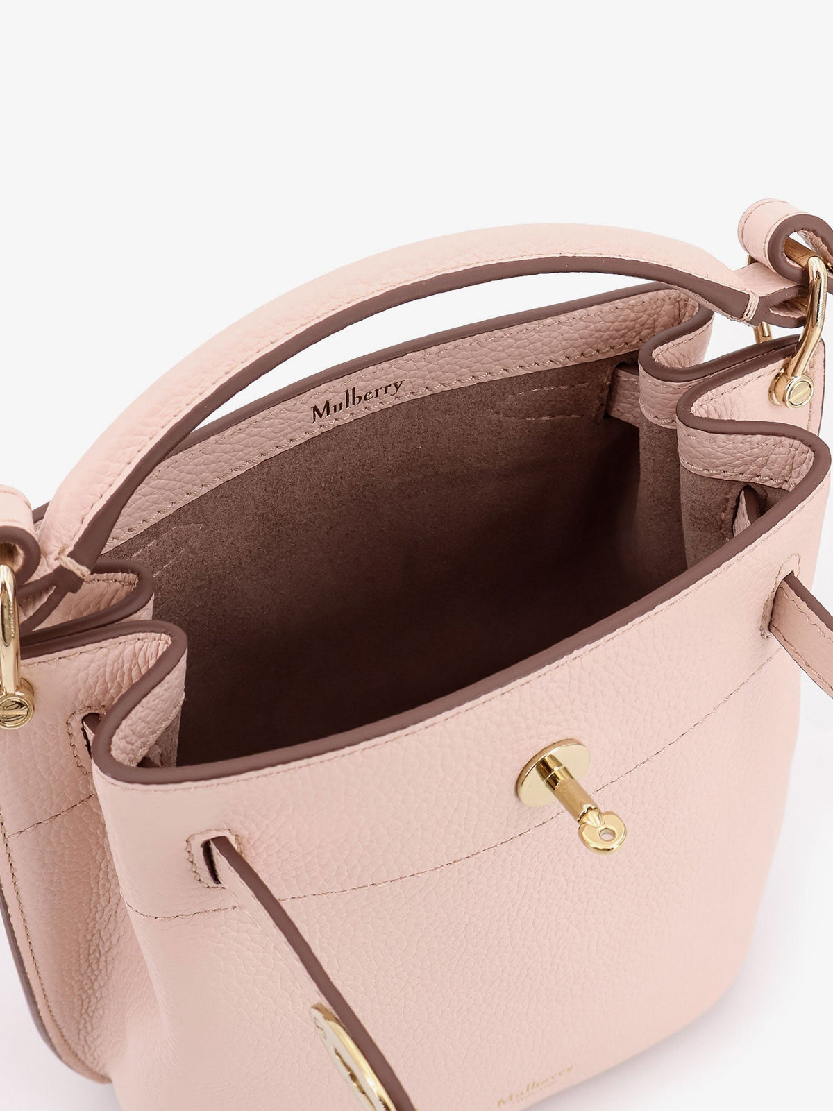 Mulberry Women Leather Bucket Bag With Logo
