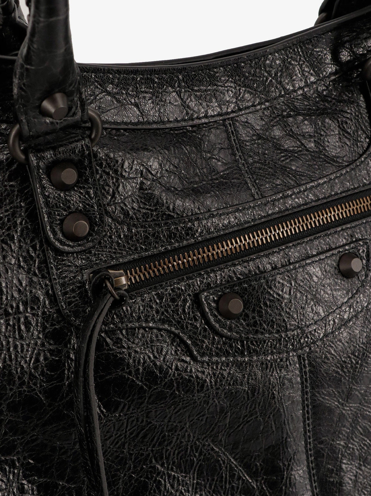 Balenciaga Men Le City Leather Travel Bag