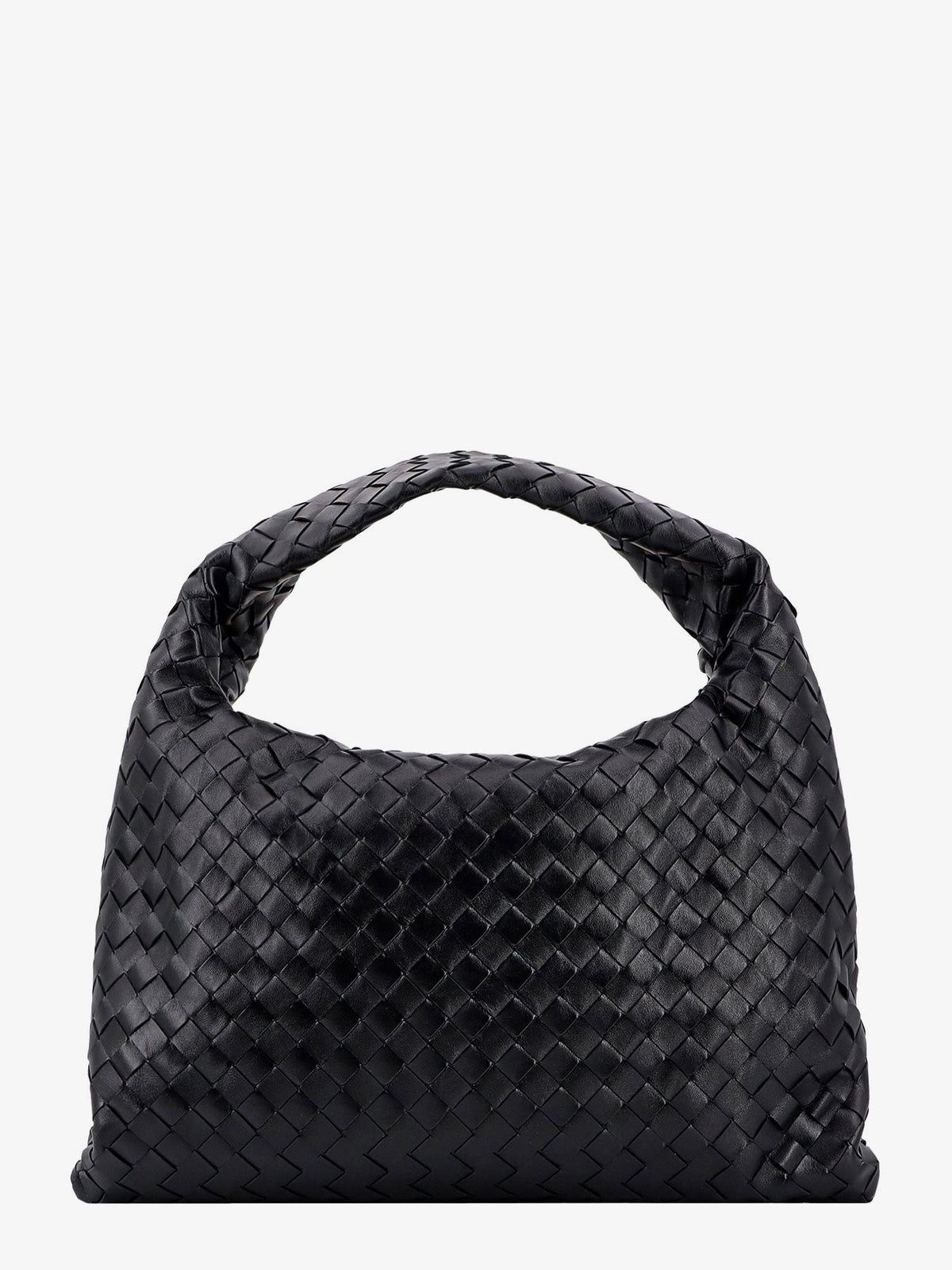 Bottega Veneta Women Hop Leather Shoulder Bag With Intrecciato Motif