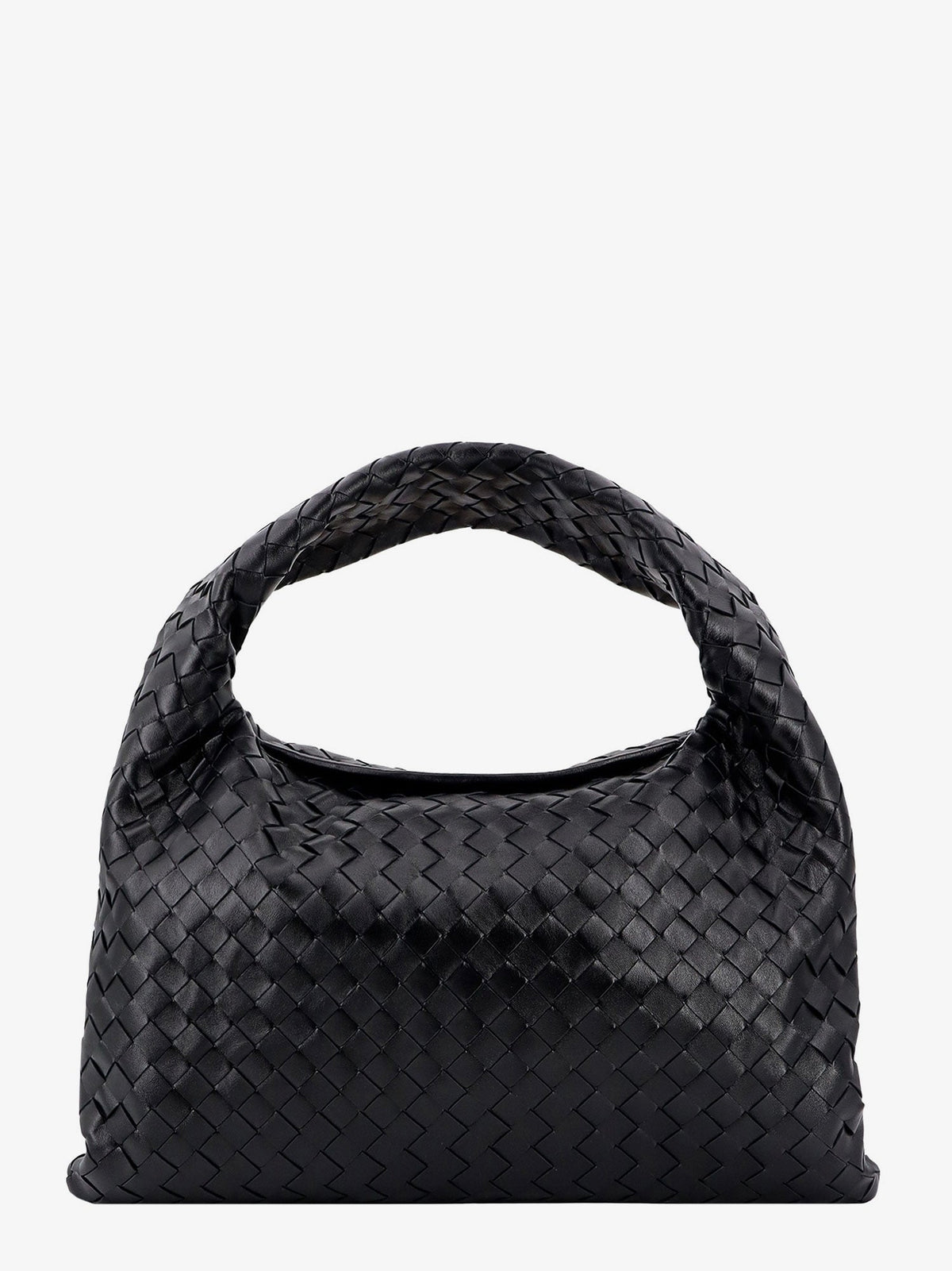 Bottega Veneta Women Hop Leather Shoulder Bag With Intrecciato Motif