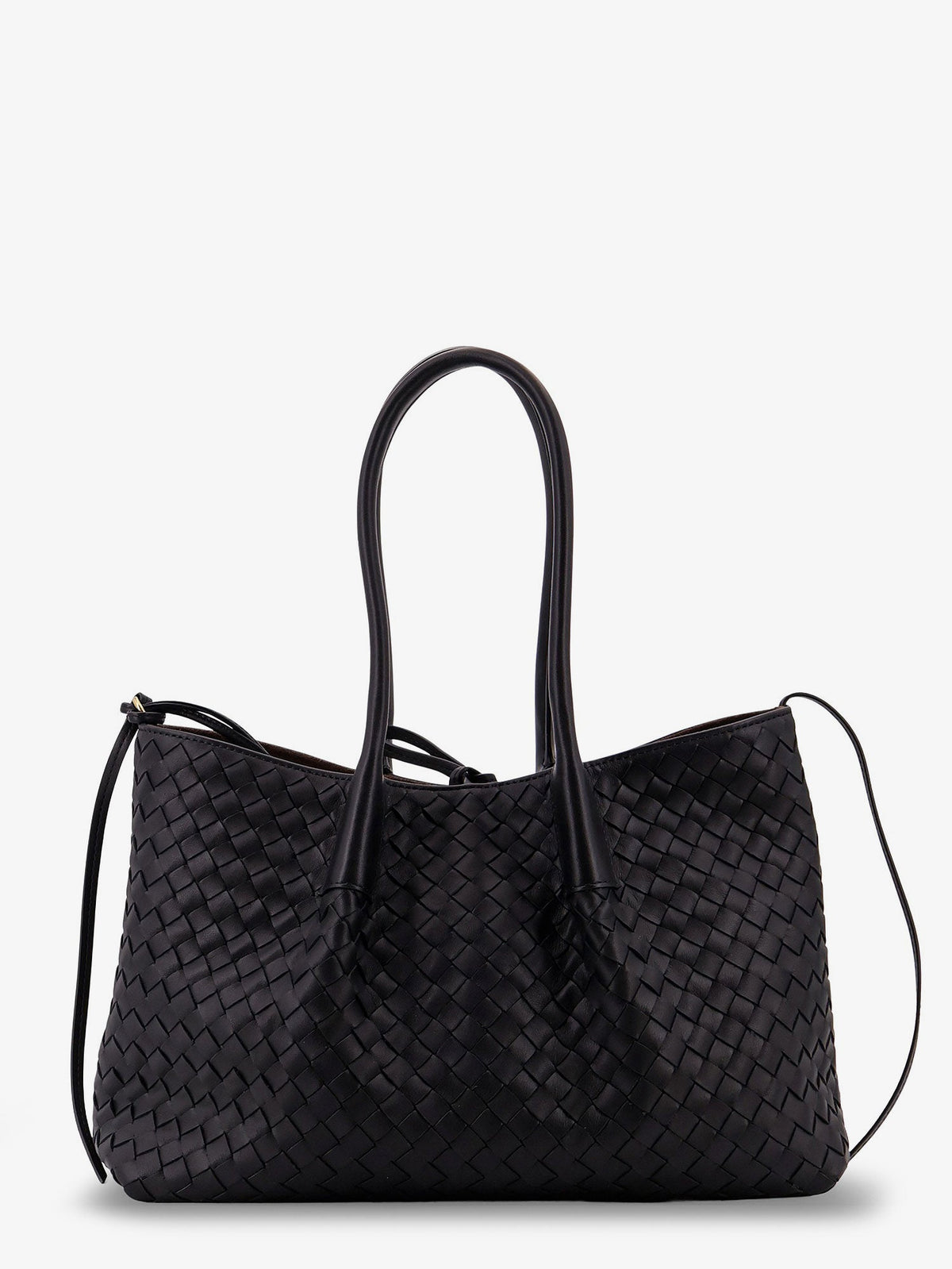 Bottega Veneta Women Pinacoteca Leather Handbag With Intrecciato Motif