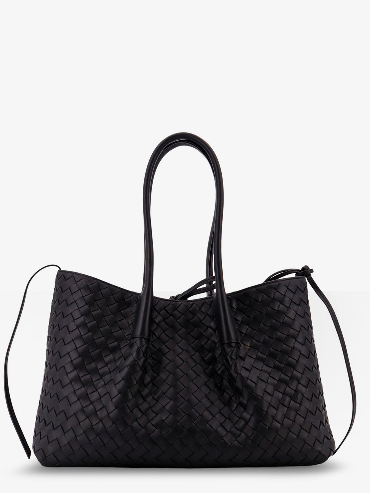 Bottega Veneta Women Pinacoteca Leather Handbag With Intrecciato Motif