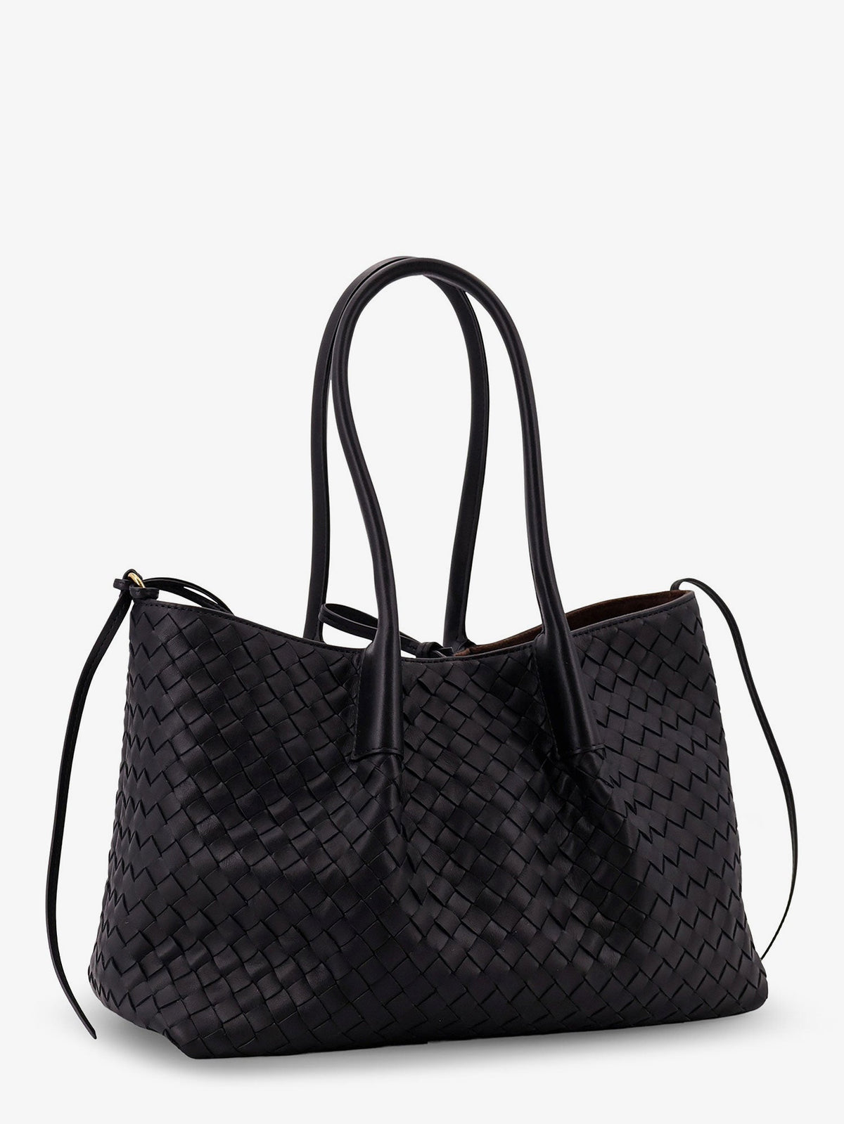 Bottega Veneta Women Pinacoteca Leather Handbag With Intrecciato Motif