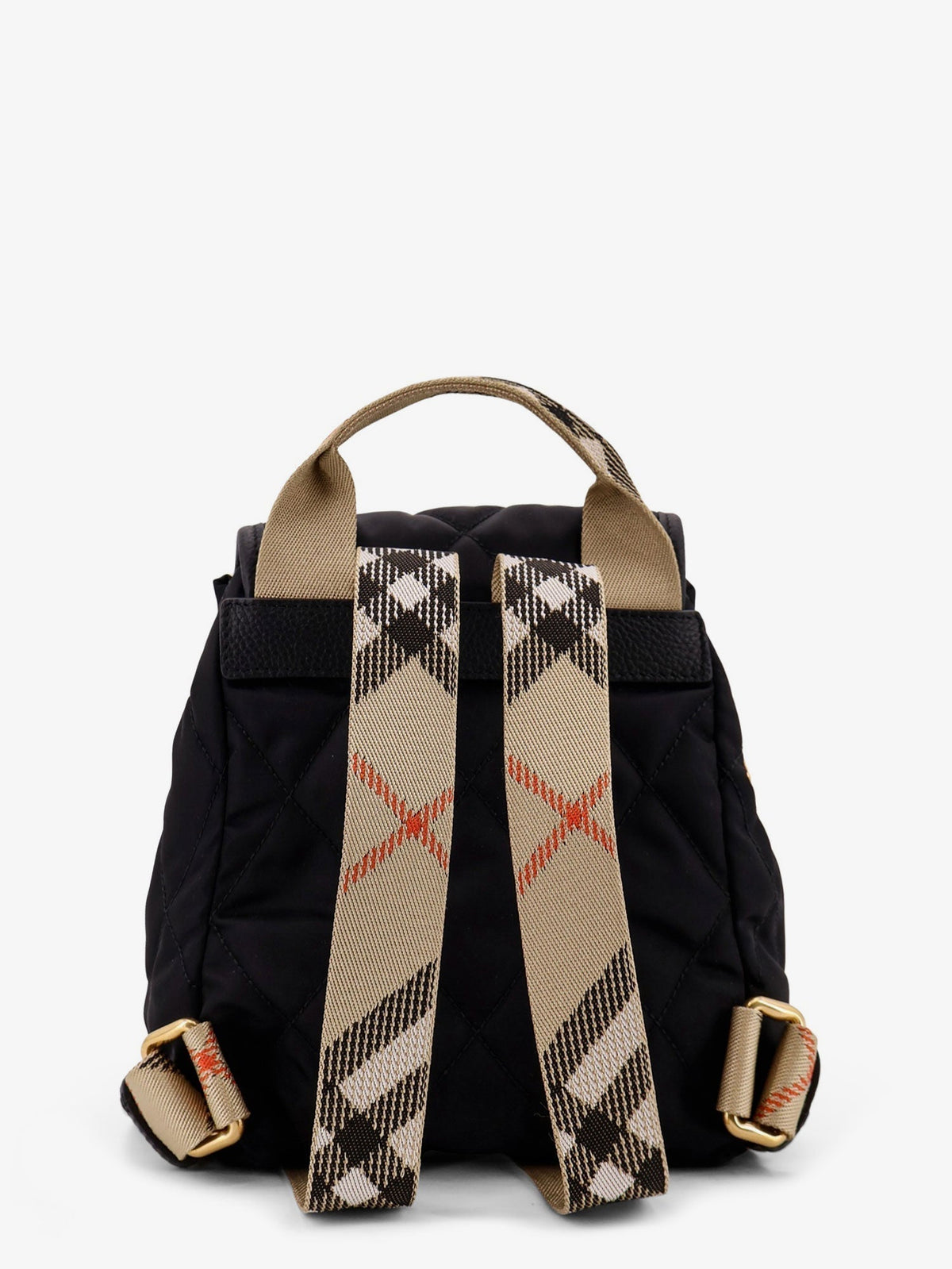 Burberry Women Nylon Backpack With Leather Logo Patch