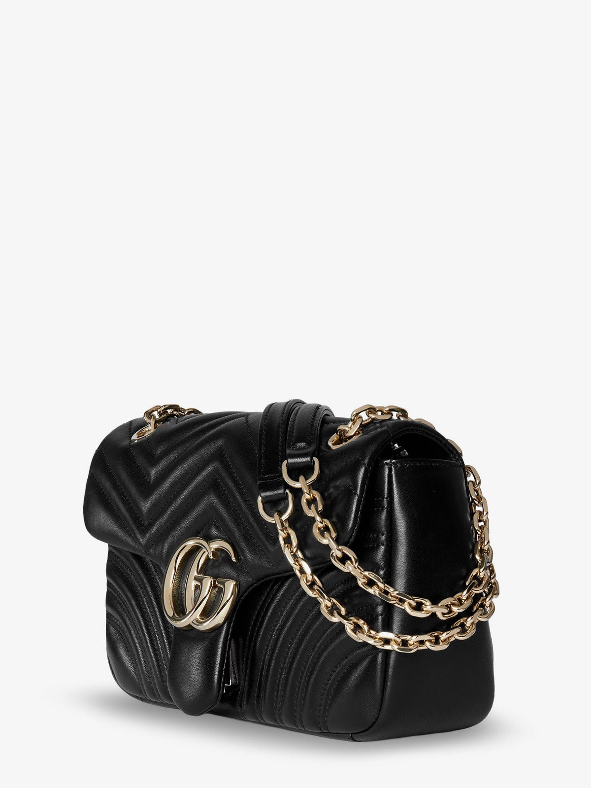 Gucci Women Gg Marmont Leather Crossbody Bag