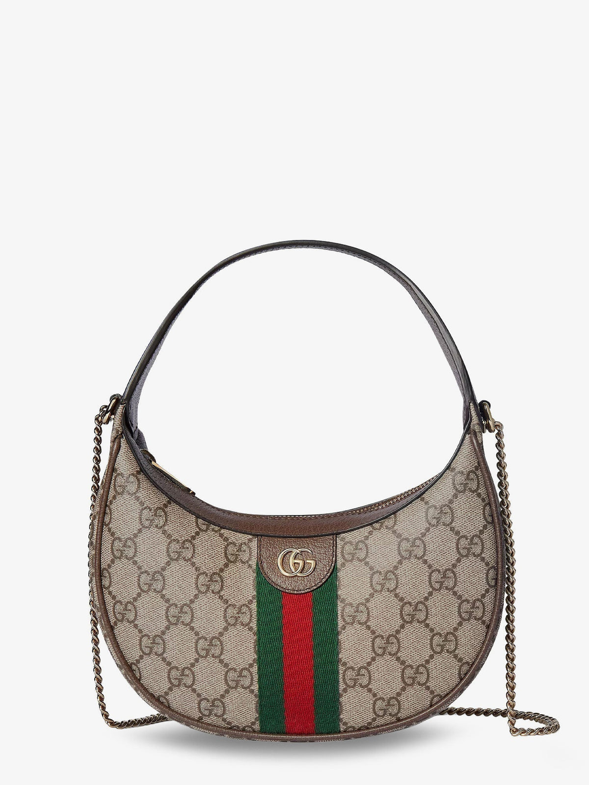 Gucci Women Ophidia Gg Fabric And Leather Shoulder Bag