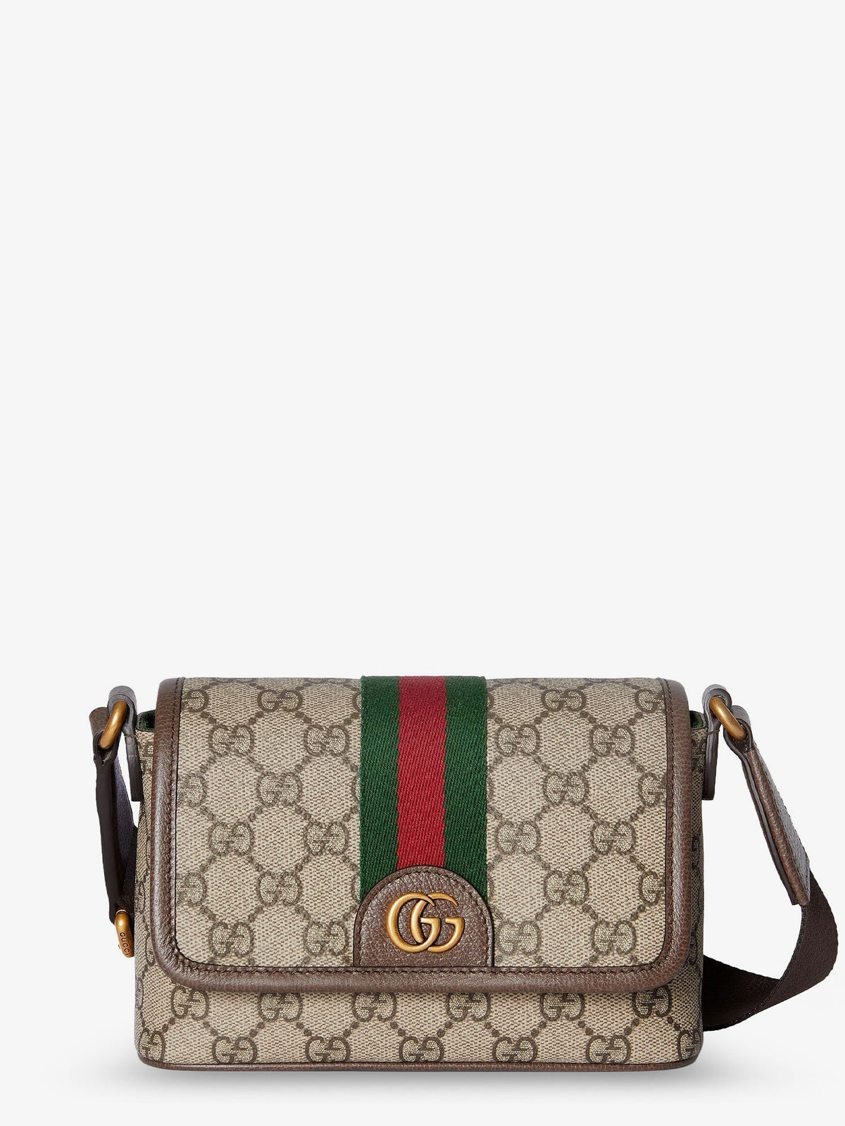 Gucci Men Mini Ophidia Gg Fabric Crossbody Bag