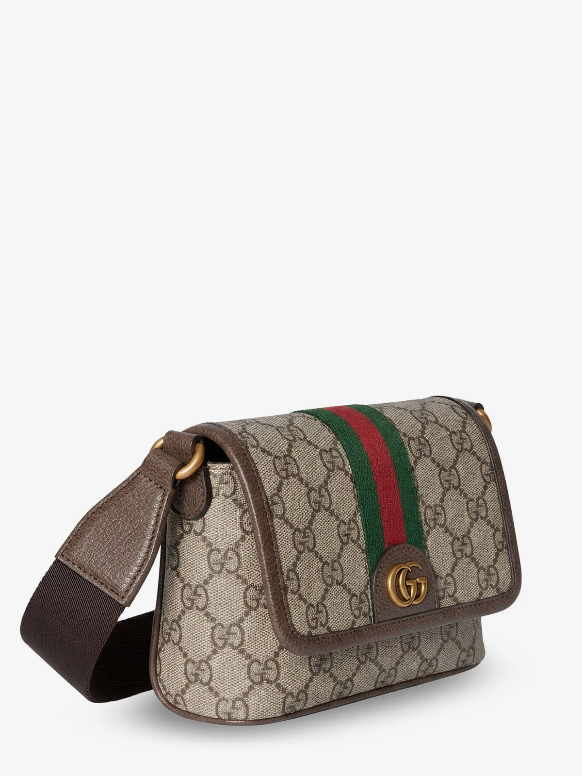 Gucci Men Mini Ophidia Gg Fabric Crossbody Bag