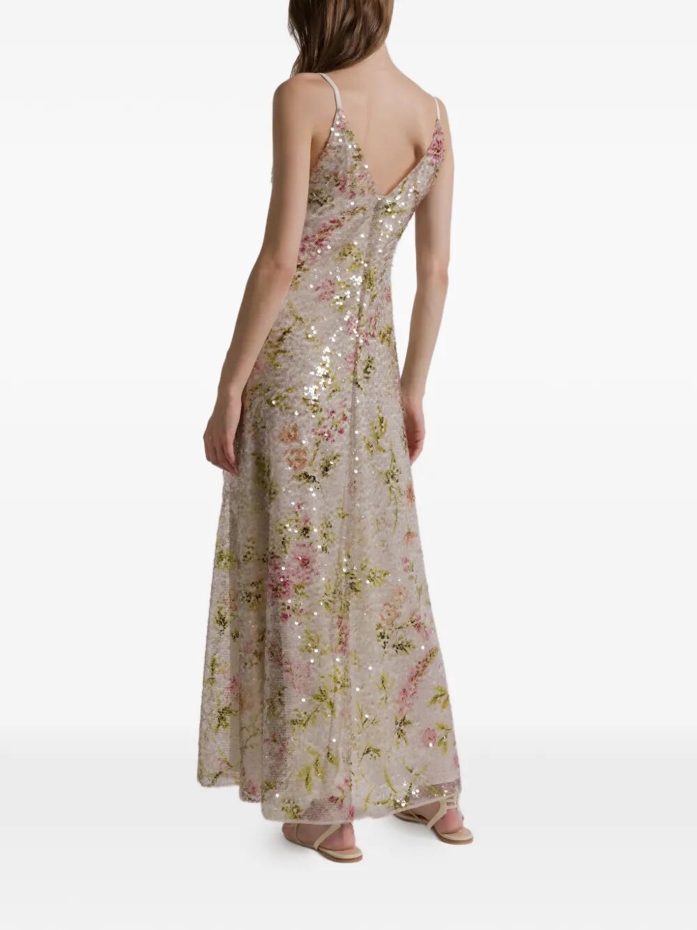 Alberta Ferretti Women Printed Sequins Long Dress