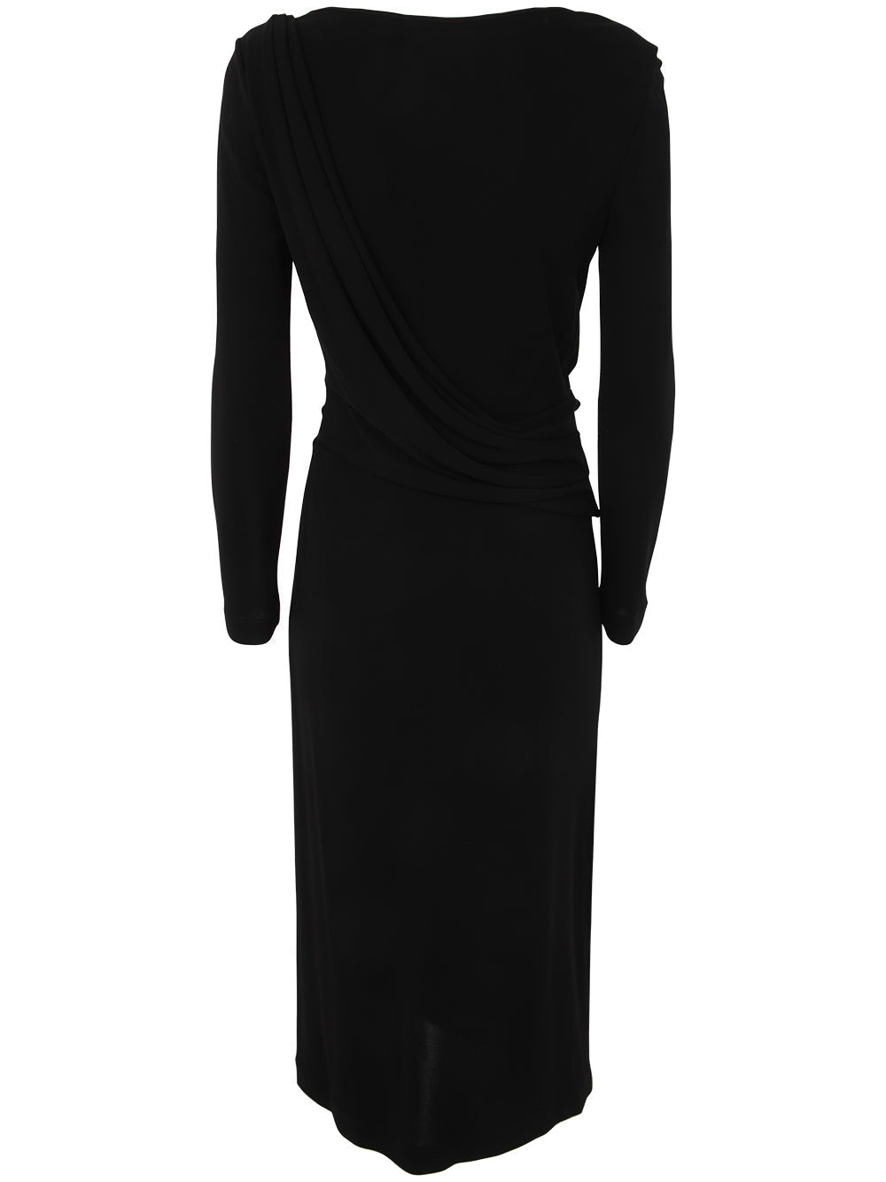 Alberta Ferretti Women Long Sleeves V Neck Midi Dress