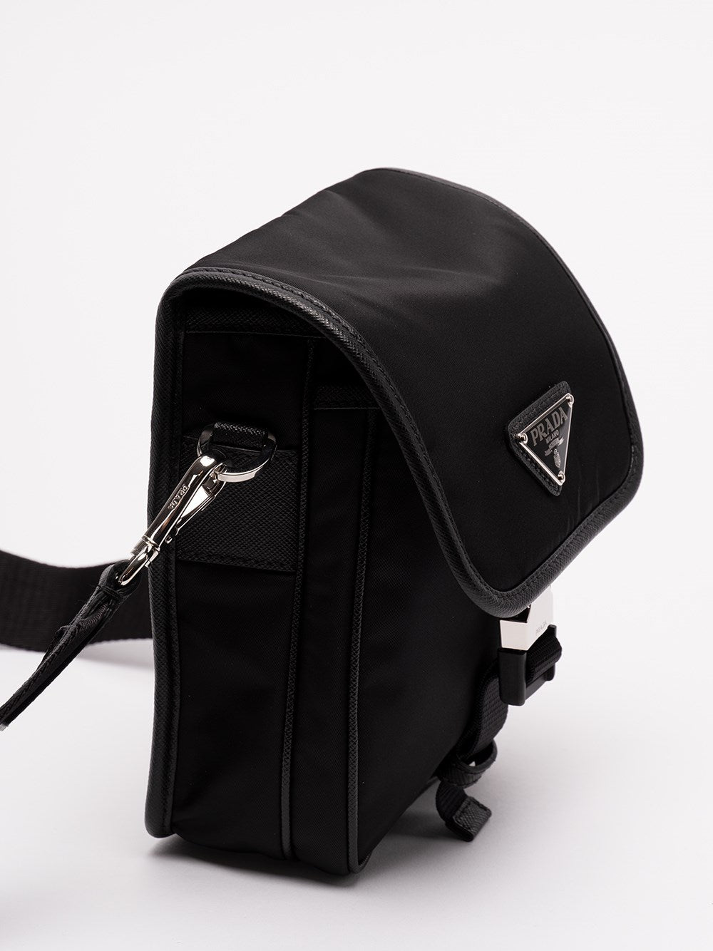Prada Men Re-Nylon And Saffiano Leather Shoulder Bag