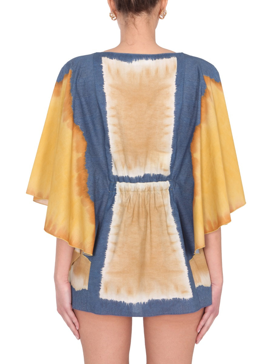 Alberta Ferretti Women Tie Dye Print Caftan