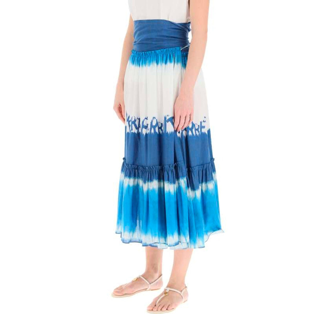 Alberta Ferretti Tie Dye Midi Skirt Women