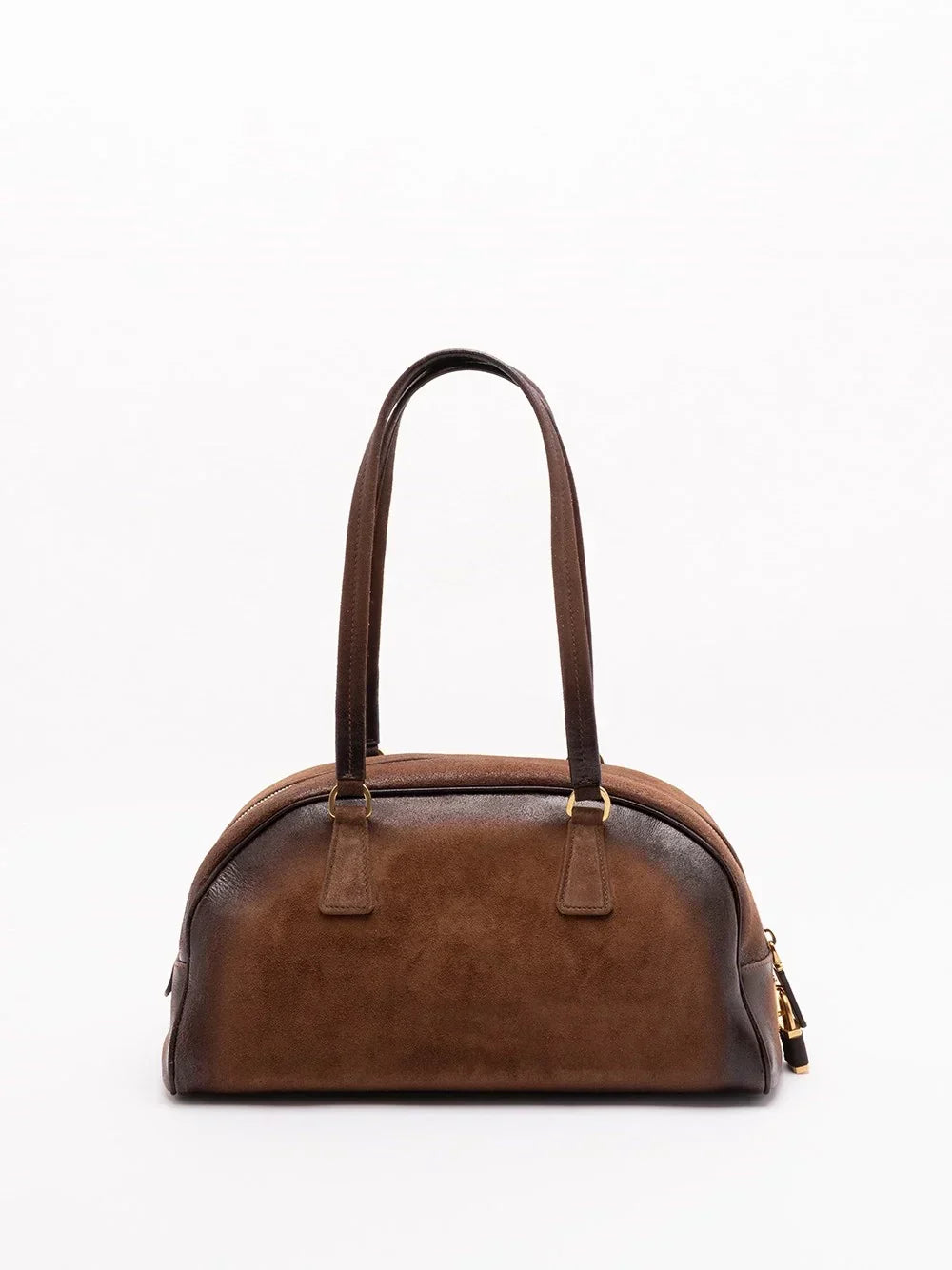 Prada Women Suede `Bowling` Bag