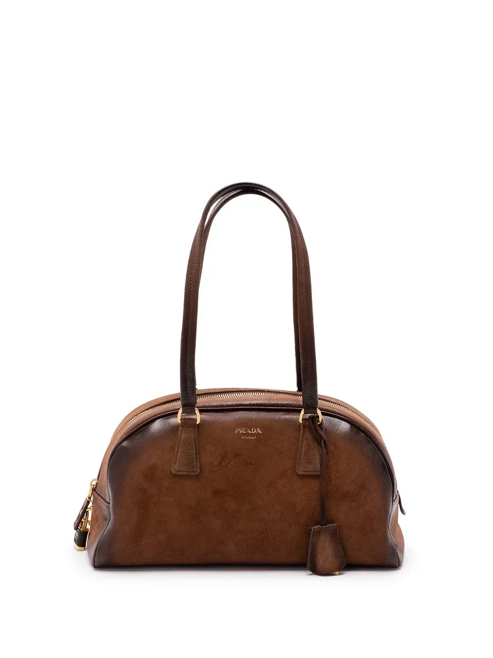 Prada Women Suede `Bowling` Bag