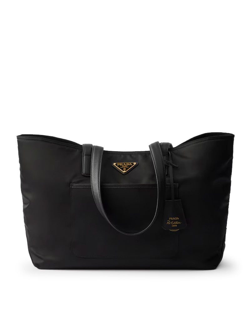 Prada Women Re-Edition 1978 Medium Shopping Bag In Re-Nylon And Saffiano