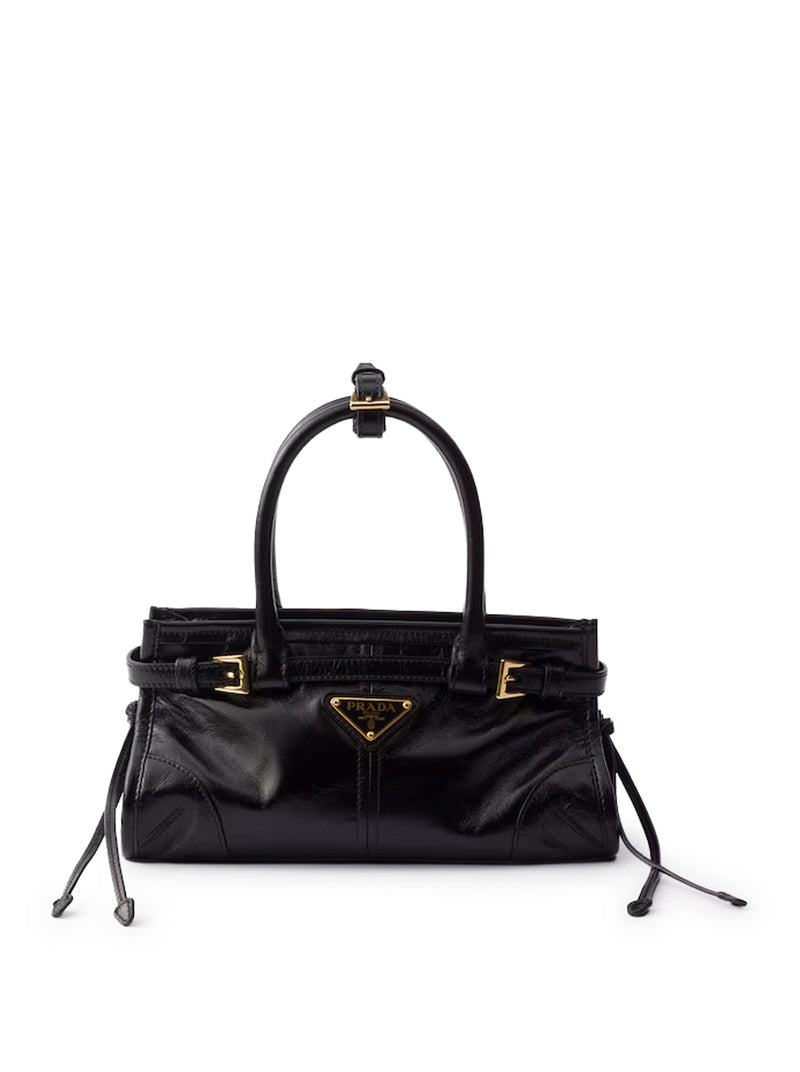 Prada Women Bonnie Mini Leather Handbag