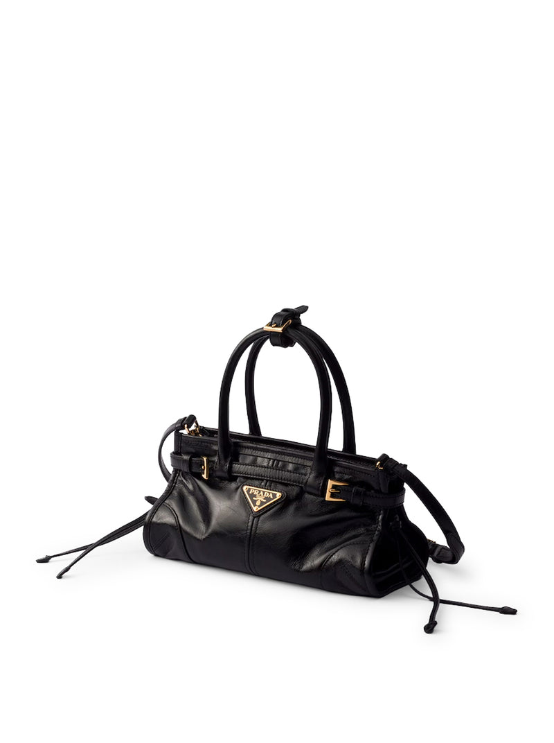 Prada Women Bonnie Mini Leather Handbag
