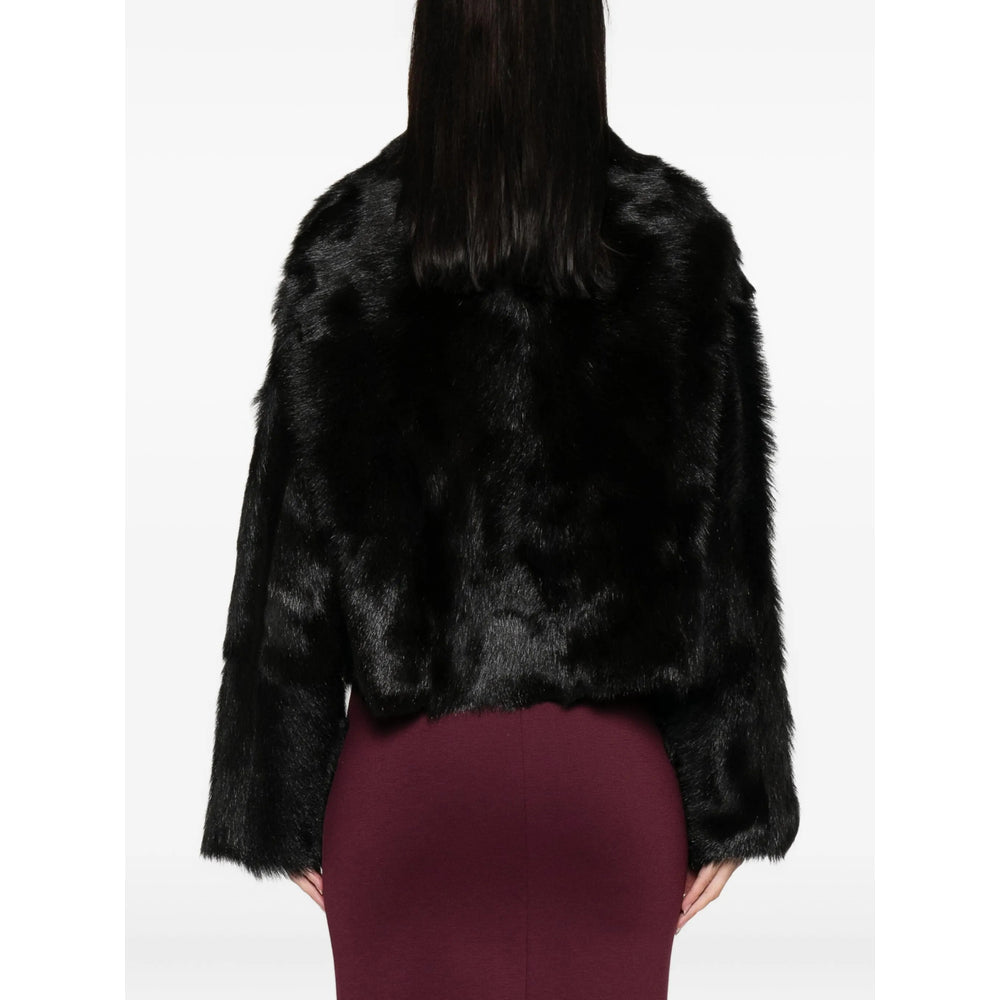 Alberta Ferretti Black Jackets - Faux Fur & Shearling Jackets Women