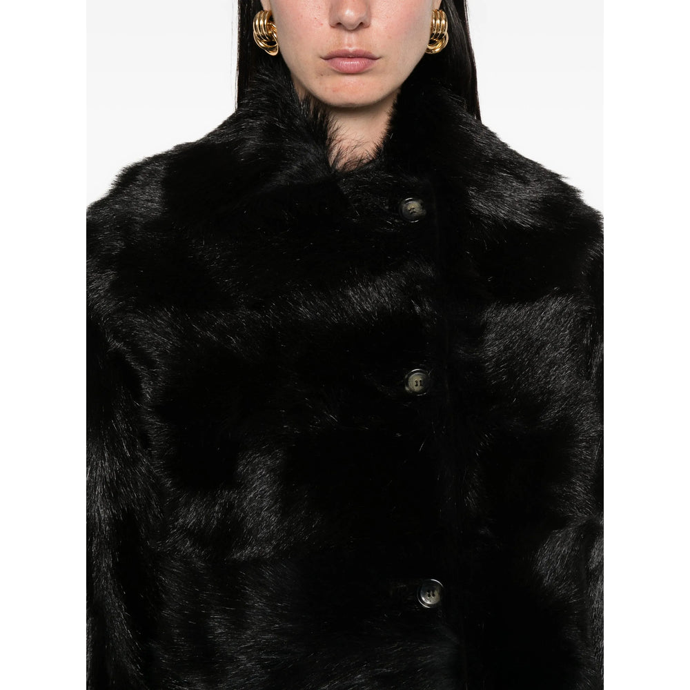 Alberta Ferretti Black Jackets - Faux Fur & Shearling Jackets Women