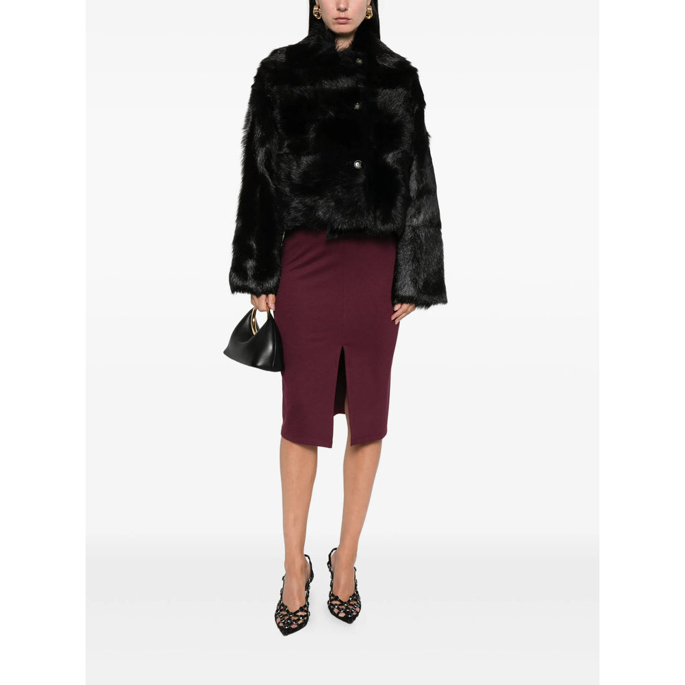 Alberta Ferretti Black Jackets - Faux Fur & Shearling Jackets Women