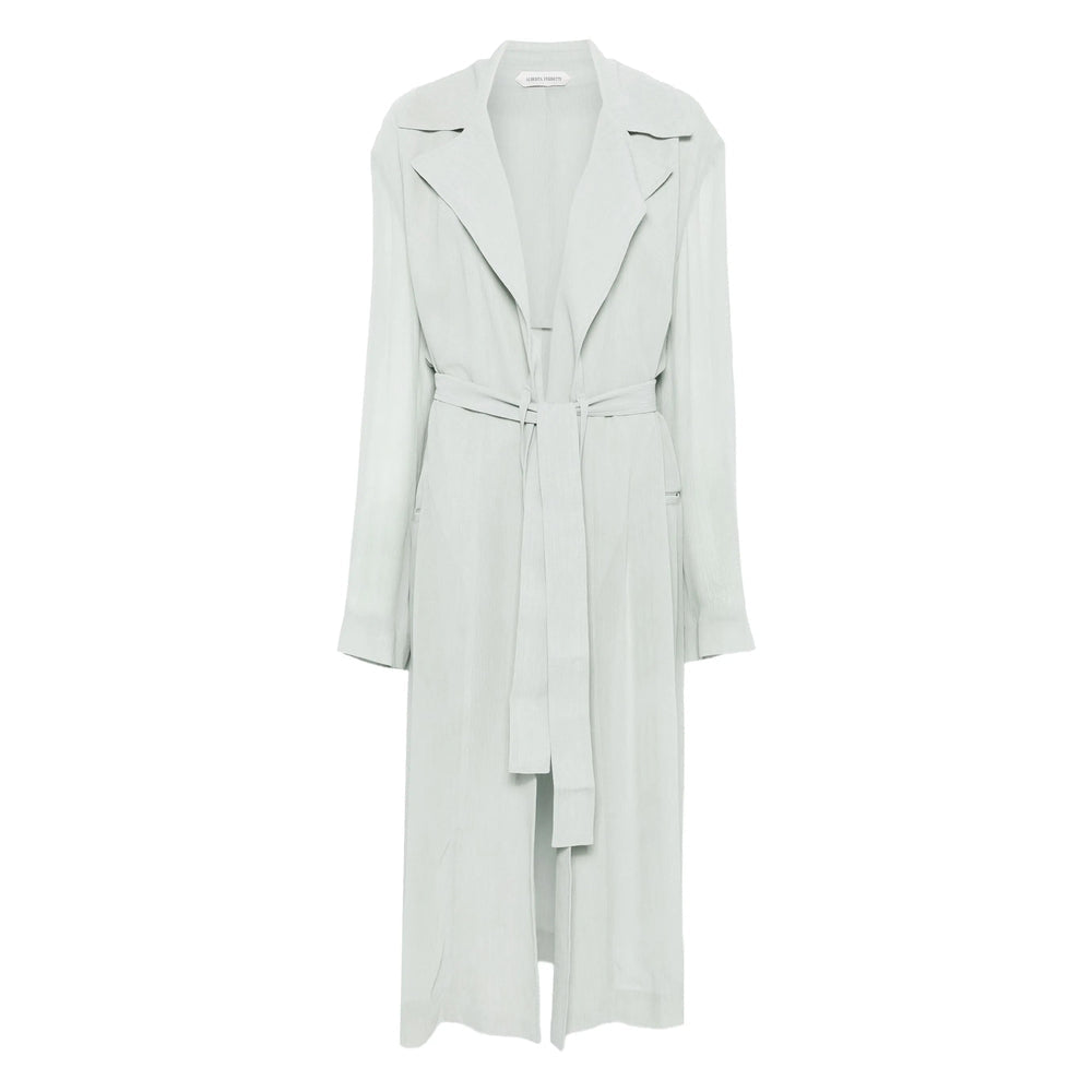 Alberta Ferretti Green Coats - Single Breasted Coats Women
